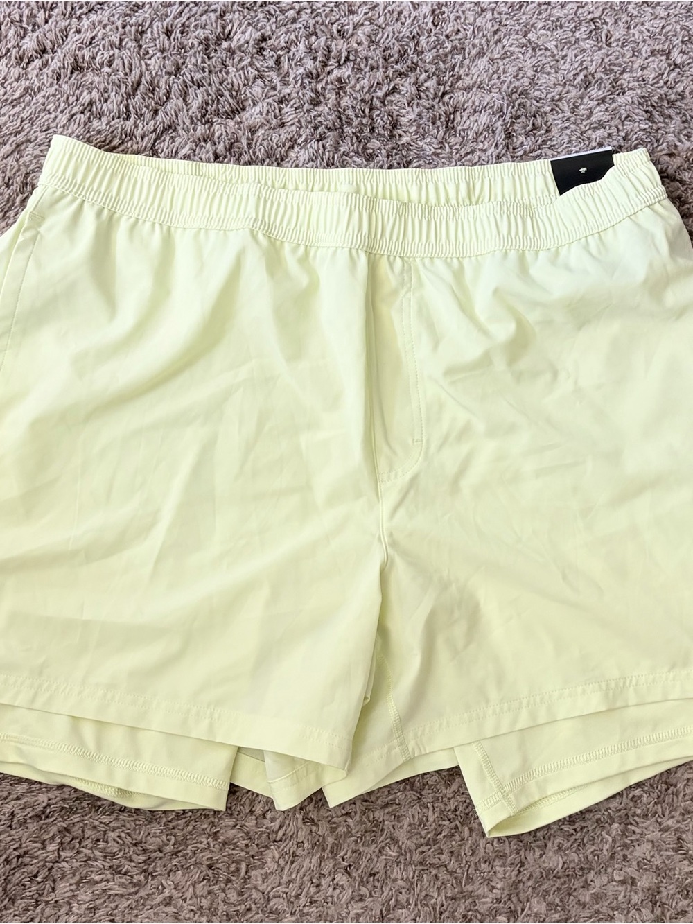 DSG Pale Yellow 2-in-1 Agility Shorts